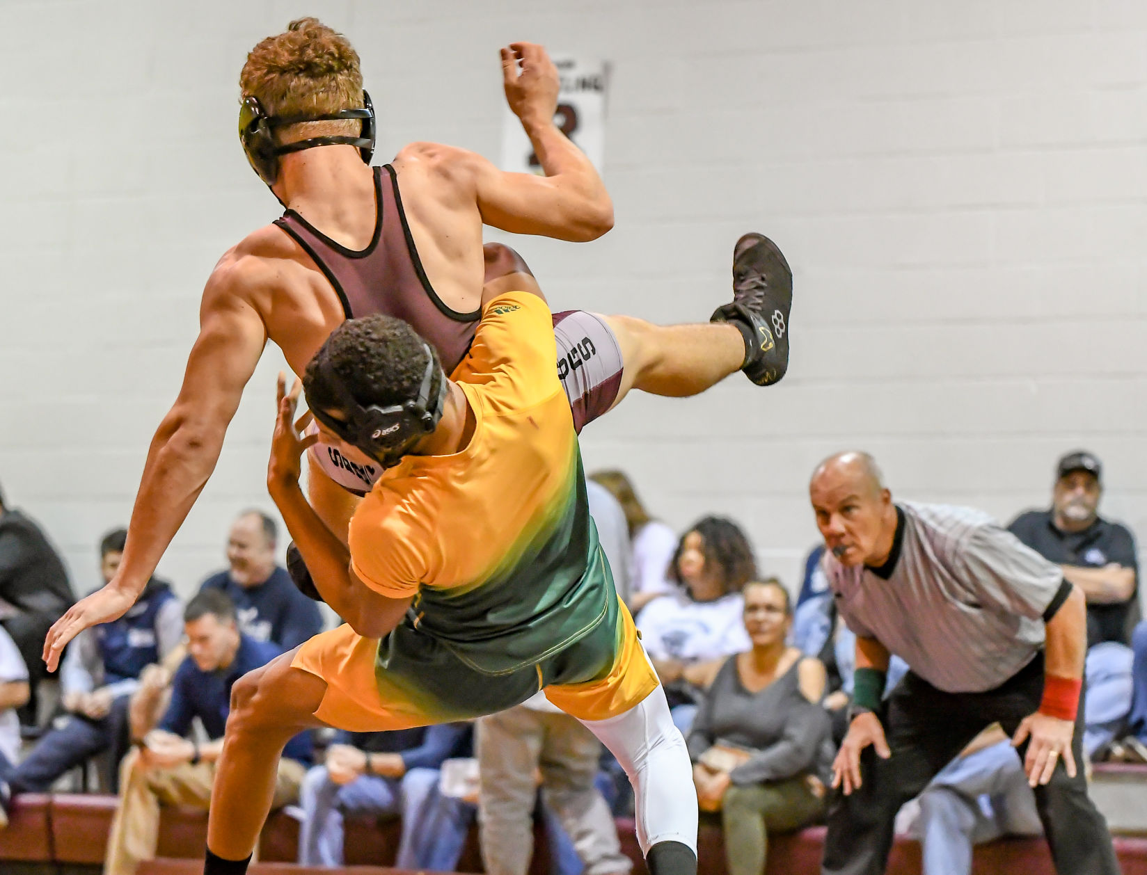 Wednesday night high school wrestling action